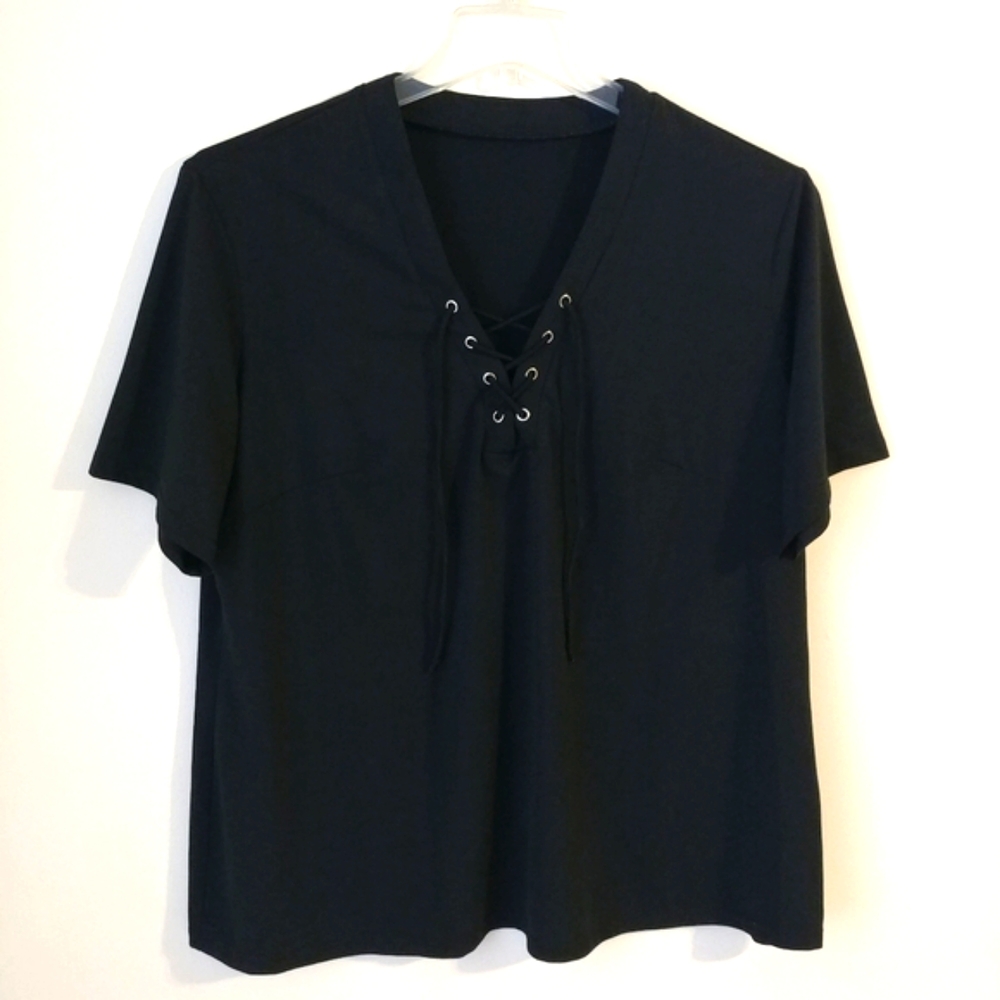 ✨LIKE NEW✨ Lace-up Top |LookBookStore